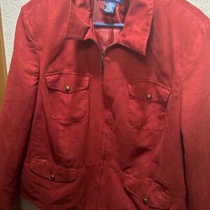 Evan Picone Red Utility Jacket